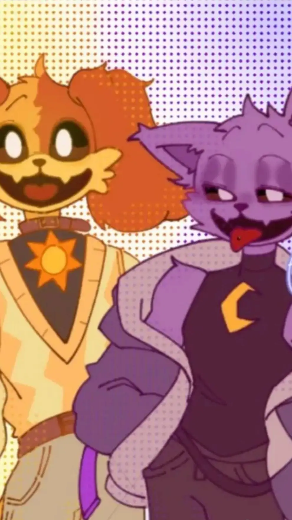 ai character: catnap dogday background