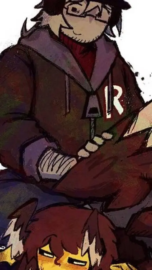 ai character: buildermon 7 m i h background