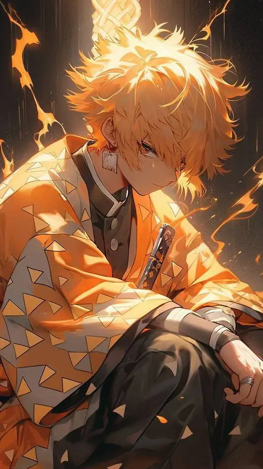 ai character: Zenitsu  background