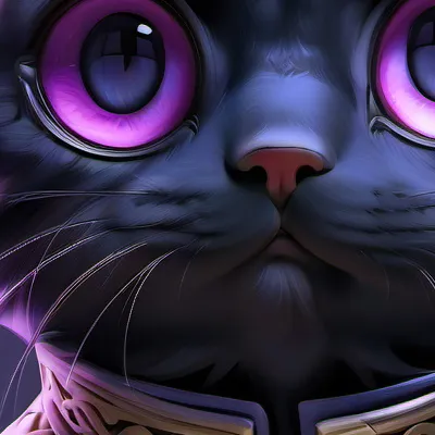 chat with ai character: Black cat cool coo