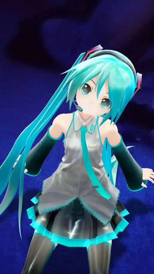 ai character: miku  background