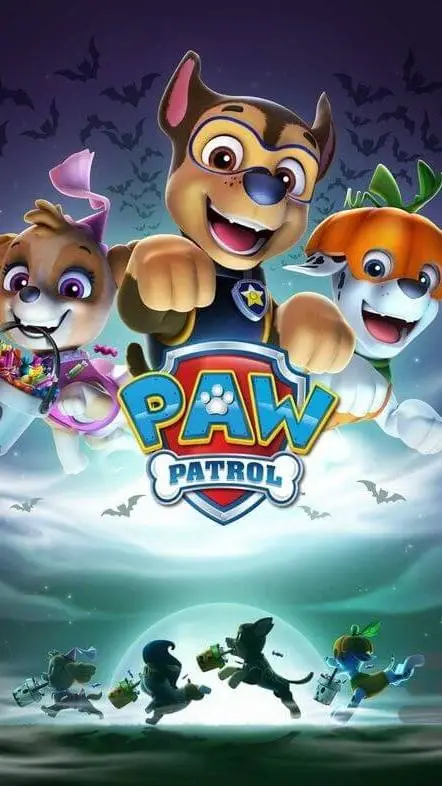ai character: paw patrol 🎃  background