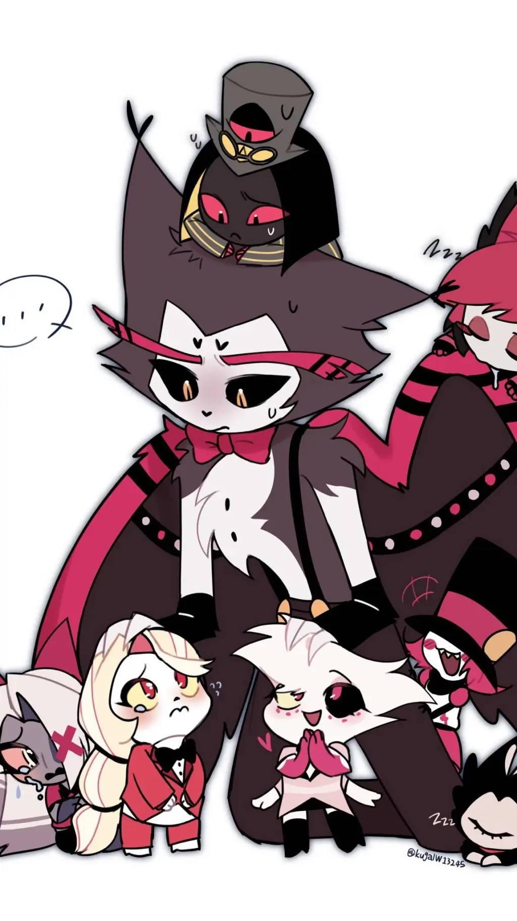 ai character: hh babies  background