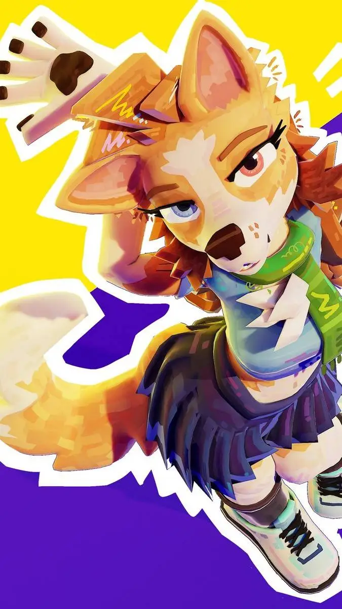 ai character: crisp background