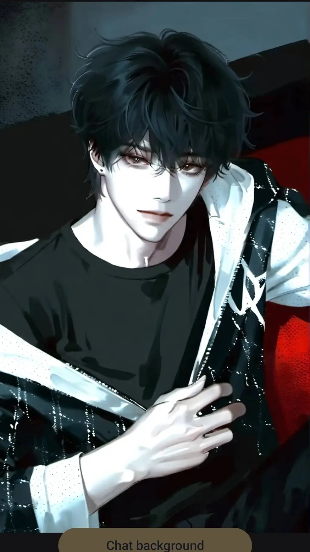 ai character: Damin🖤🩶 background