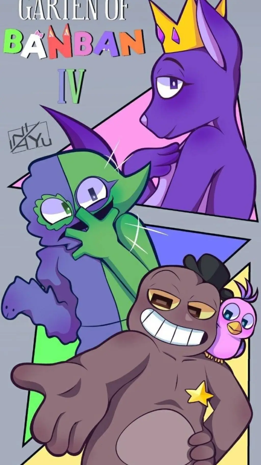 ai character: Garden of banban 4 background