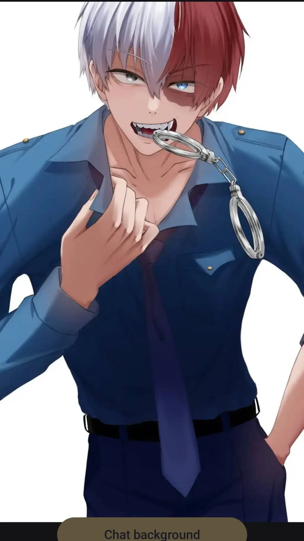 ai character: Todoroki shoto background