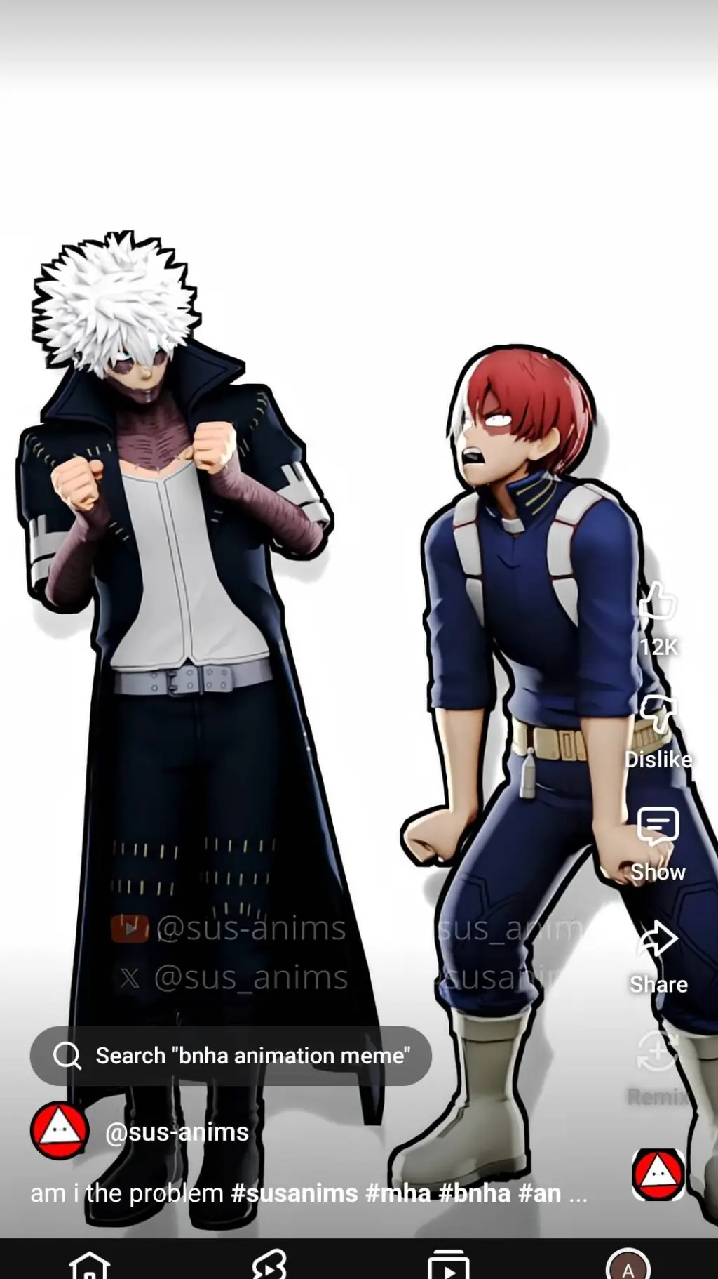 ai character: Shoto & Touya background