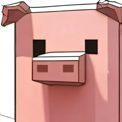 chat with ai character: minecraft pig