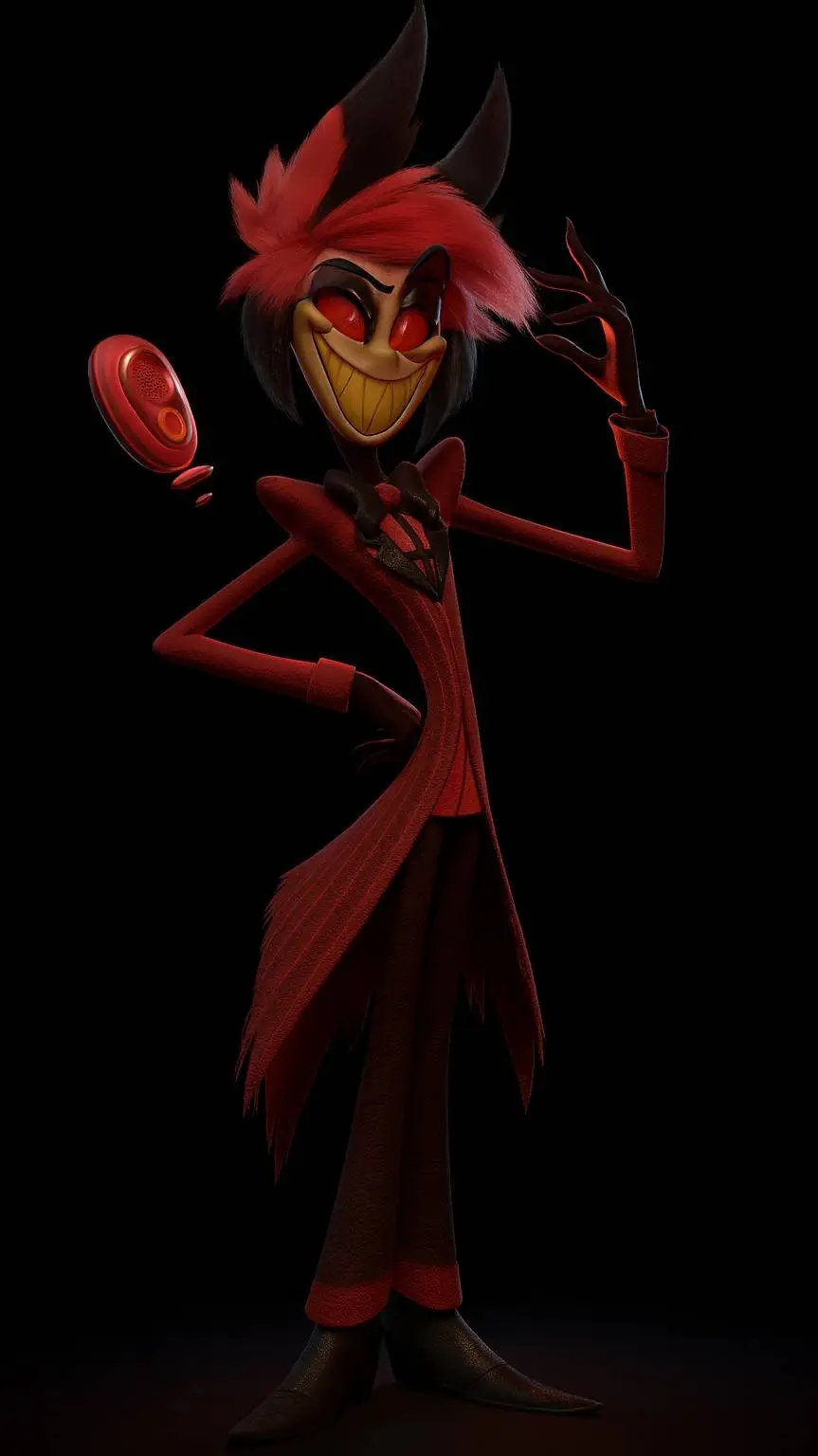 ai character: Alastor vs Amir background