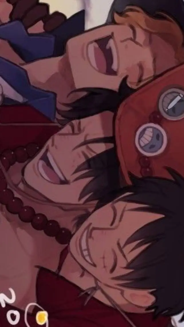 ai character: ace luffy and sabo background