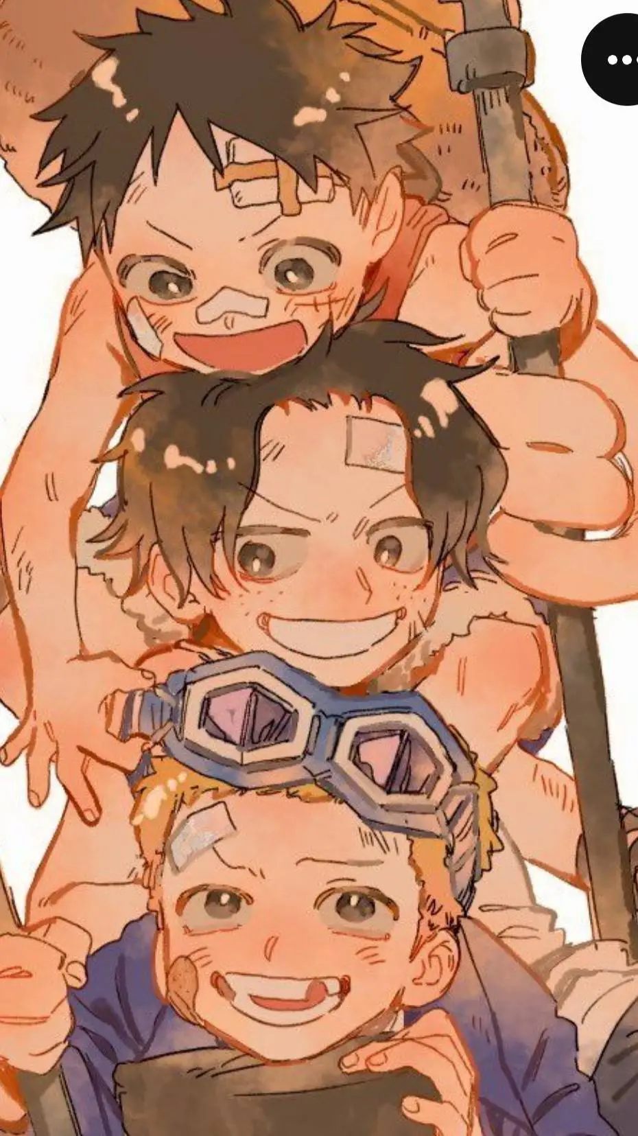 ai character: A-aceL-luffyS-Sabo background