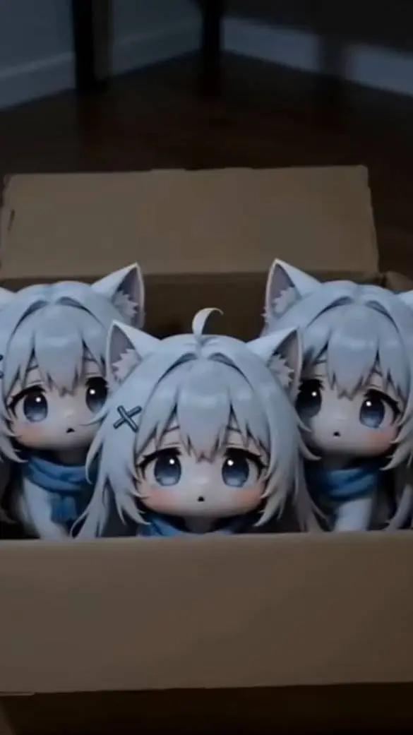 ai character: 3 bebés shiroko background