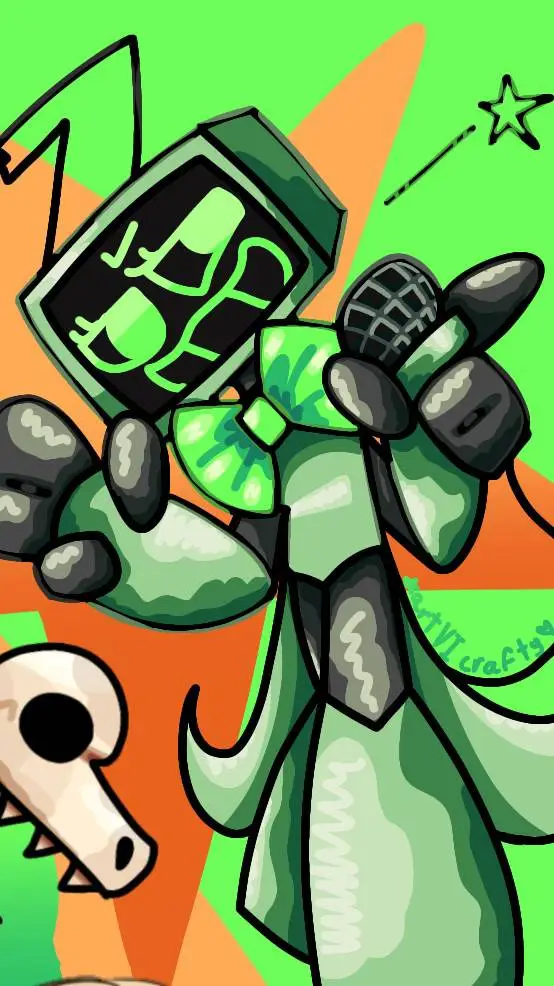 ai character: Dandys world background
