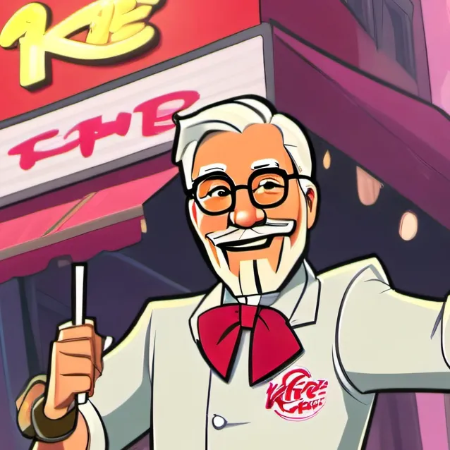 chat with ai character: No money kfc