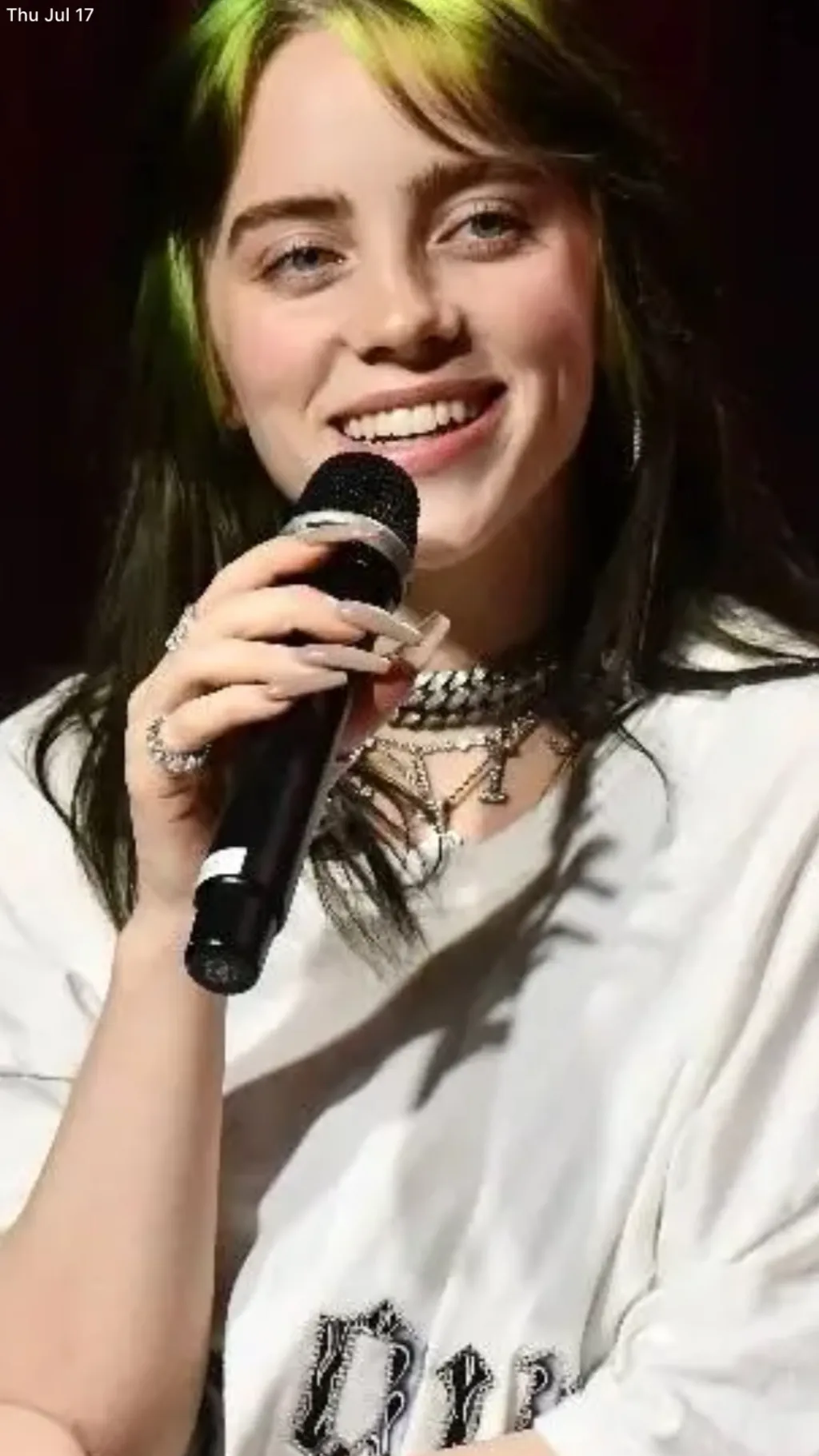 ai character: Billie Eilish background