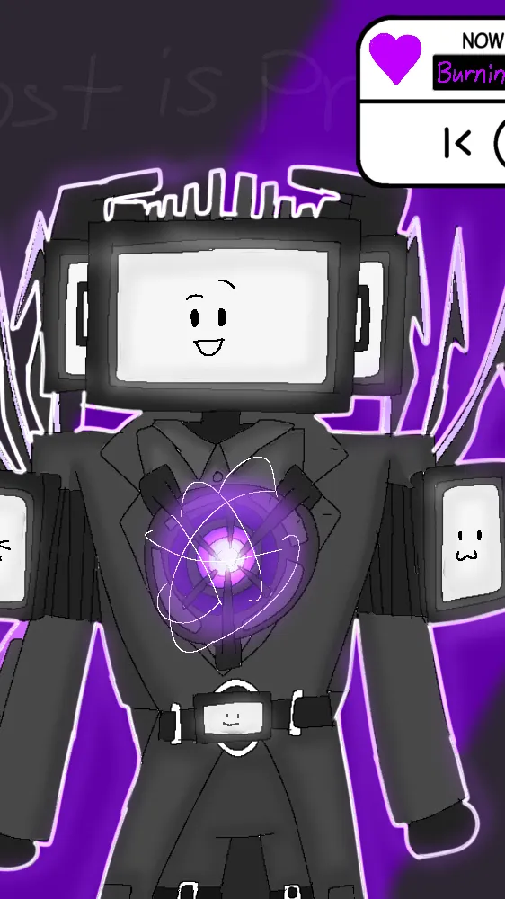 ai character: Titan TV man background