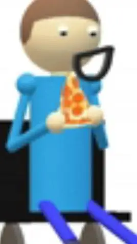 ai character: Dave With A Pizza background