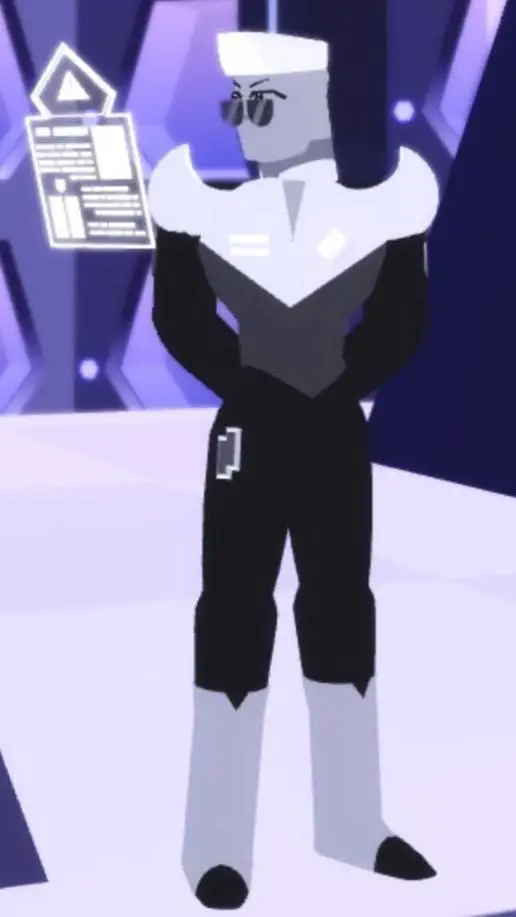 ai character: Steel background