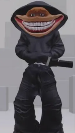 ai character: Smiling freak background