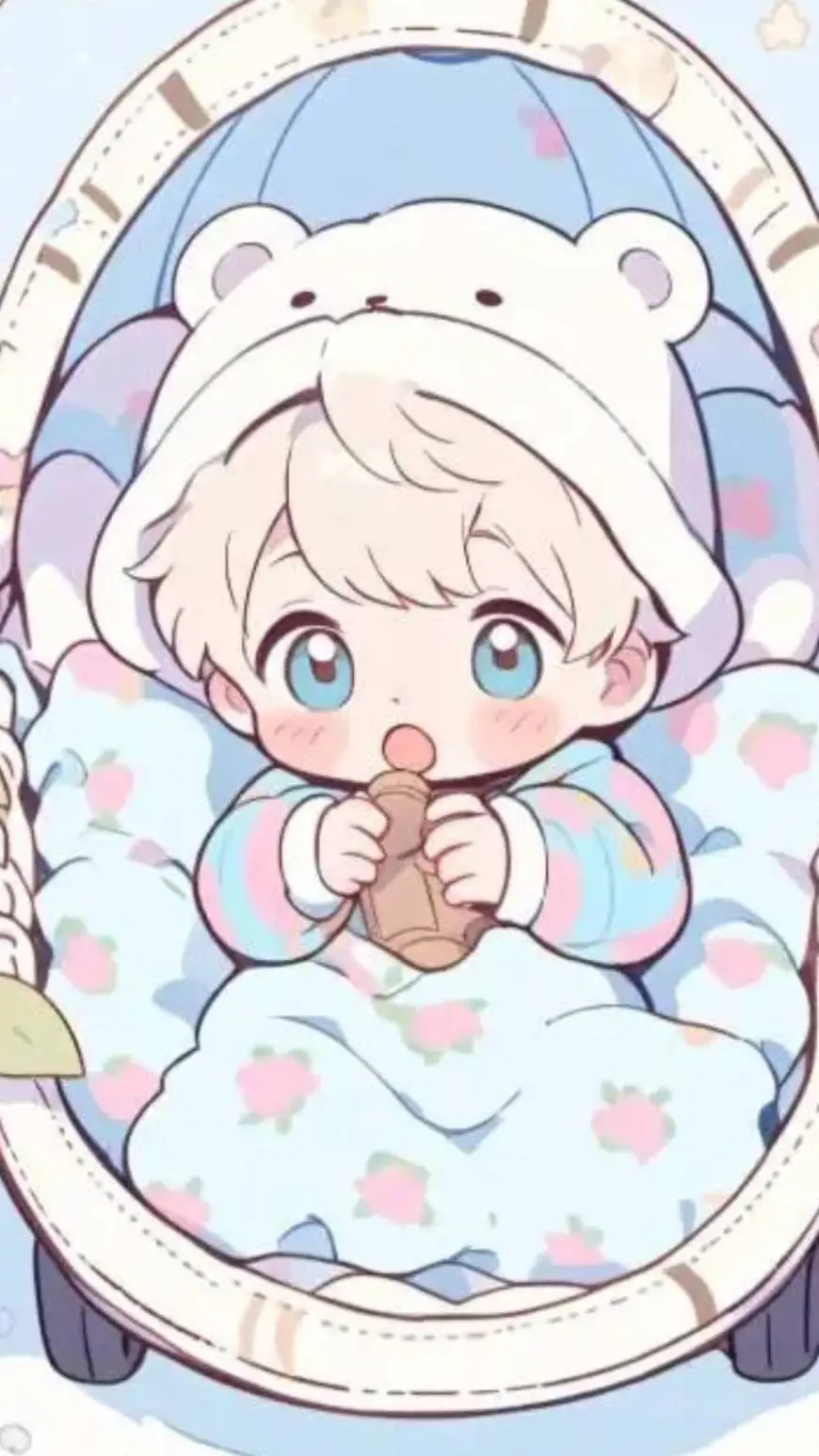 ai character: Bebé recién naci background