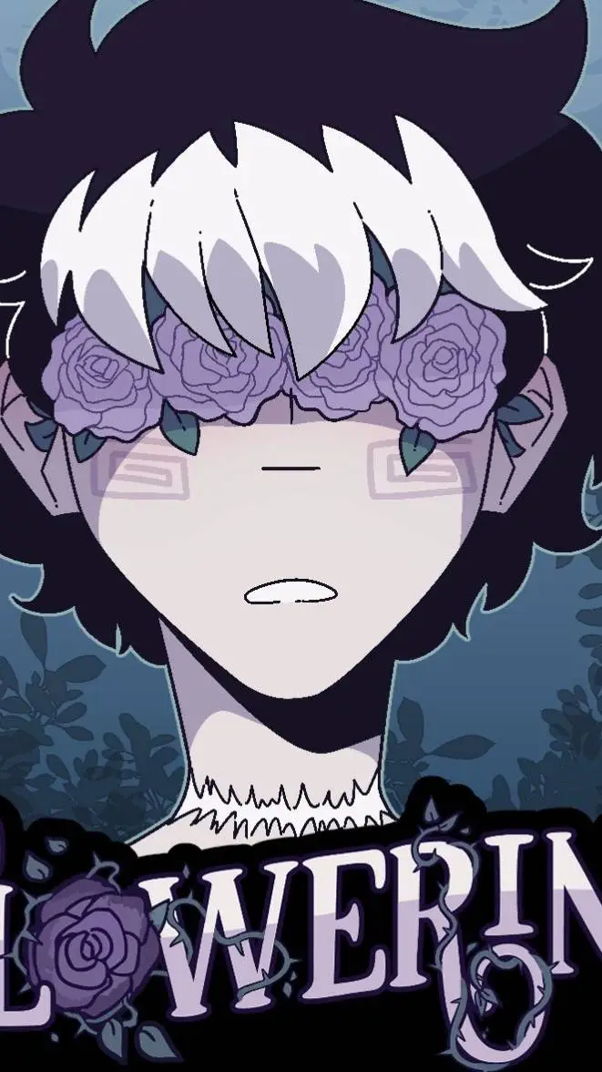 ai character: Flowering webtoon background