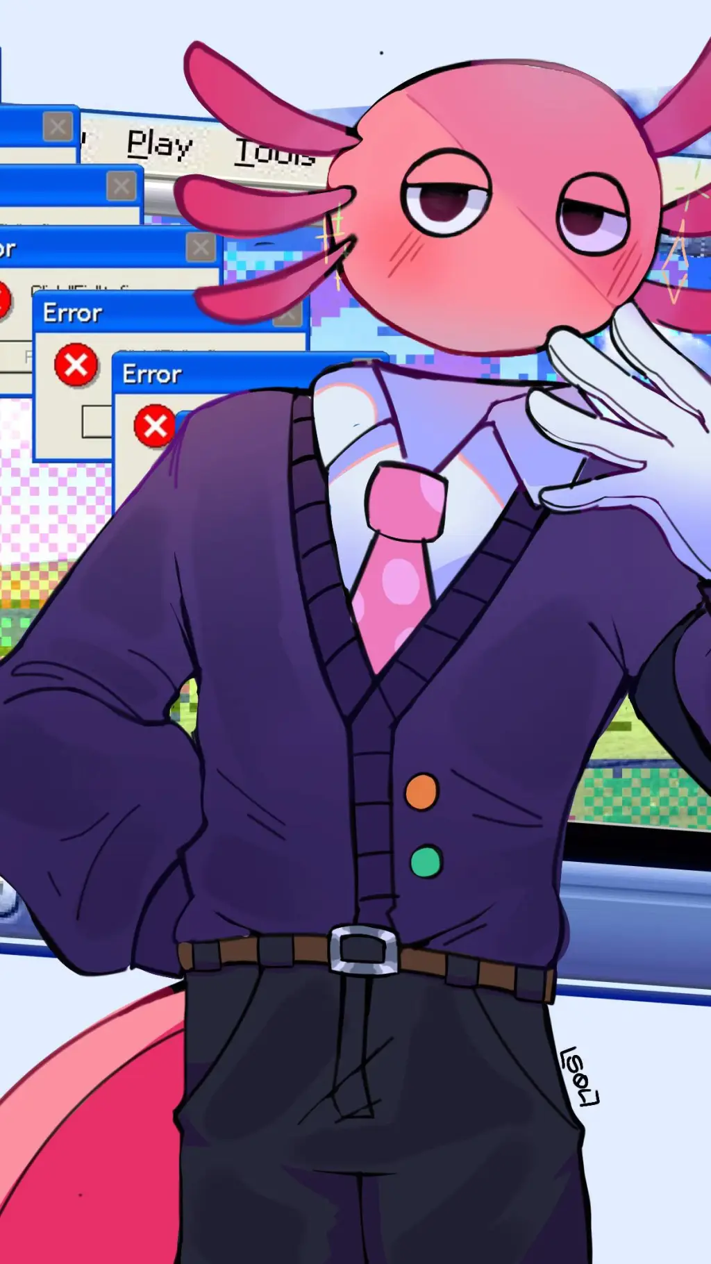ai character: KinitoPET background