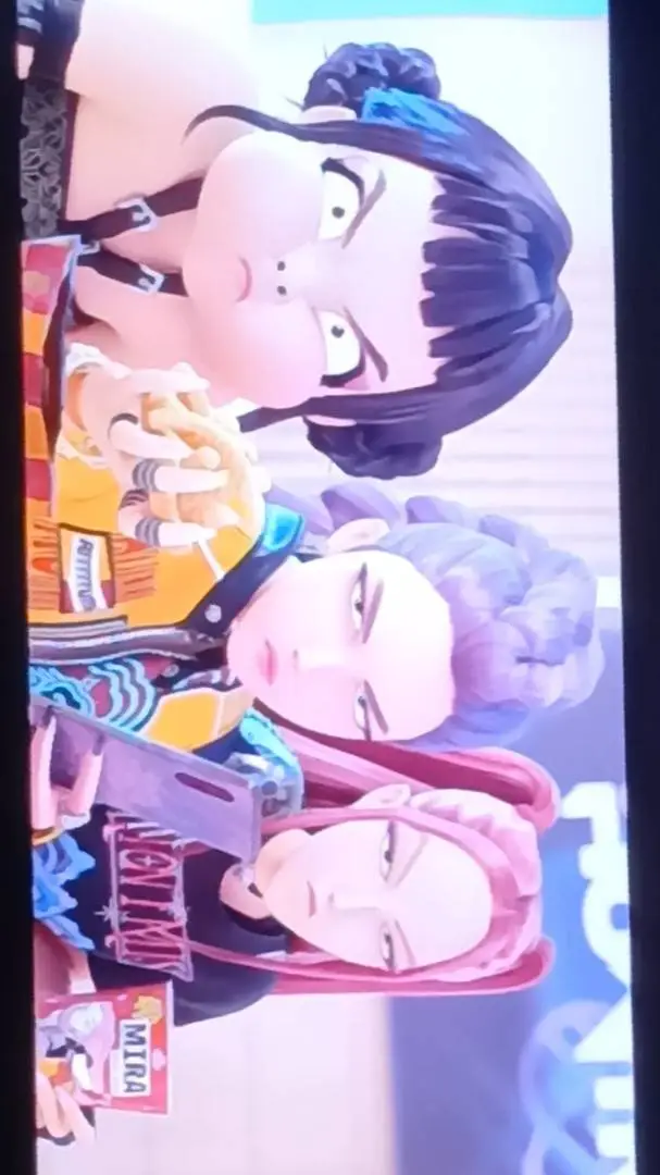 ai character: kpop demon marks background