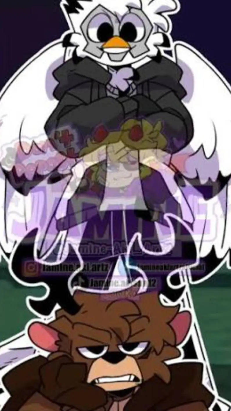 ai character: deer x owl background