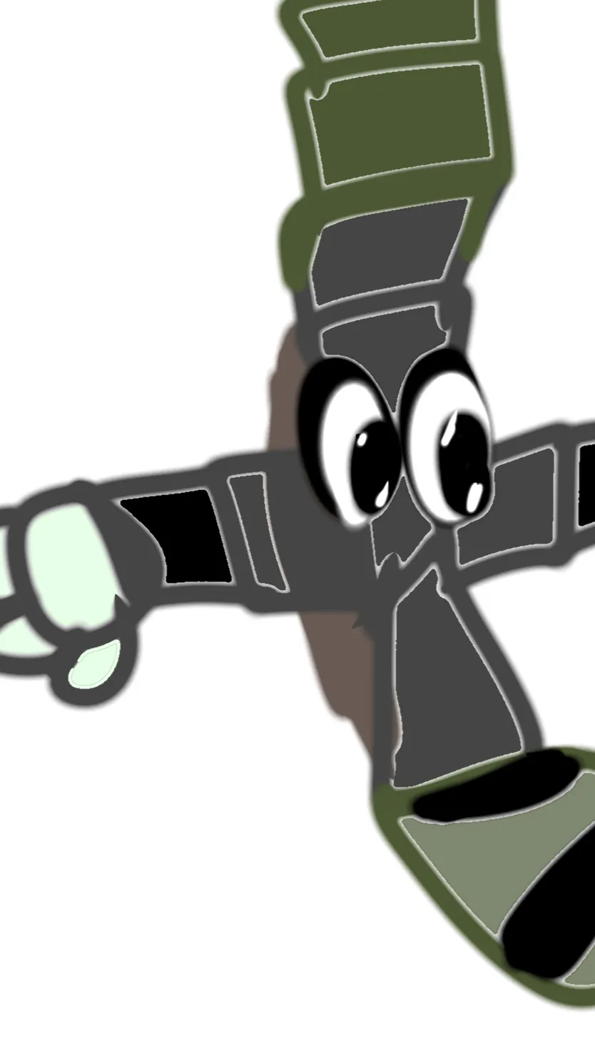 ai character: Mr hug  background