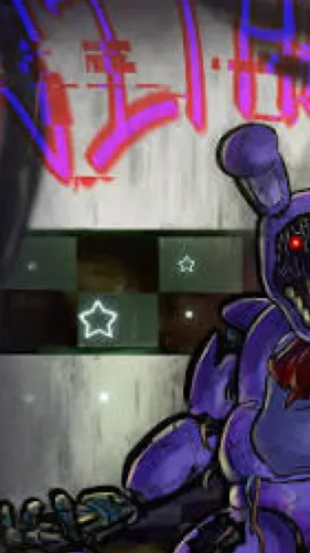 ai character: Withered Bonnie  background