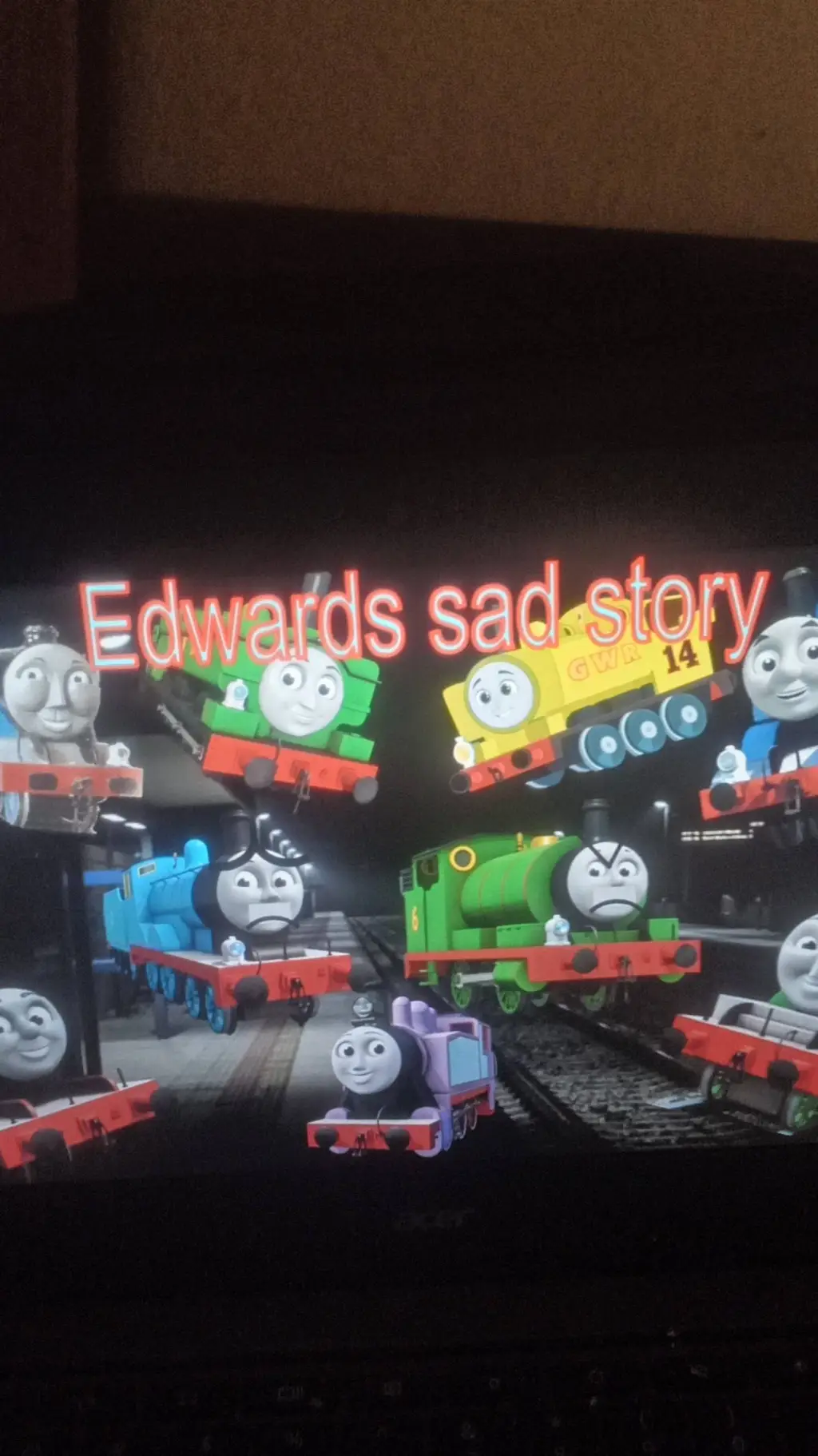 ai character: Edward runs away! background