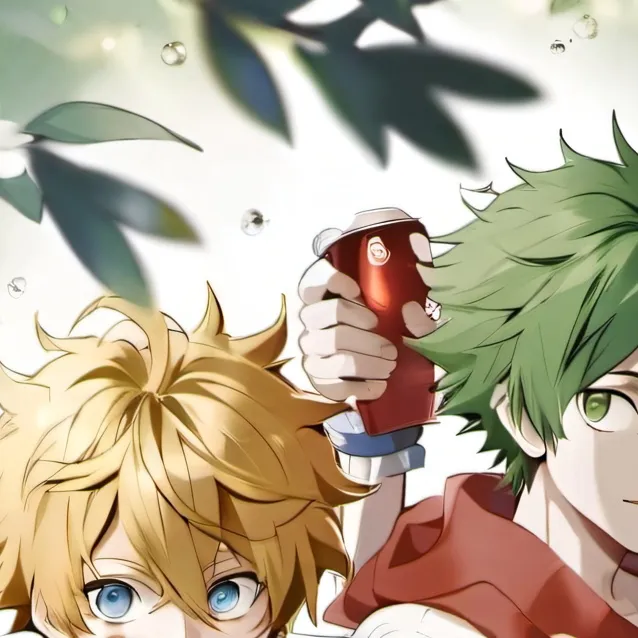 chat with ai character: Bakugo and Deku