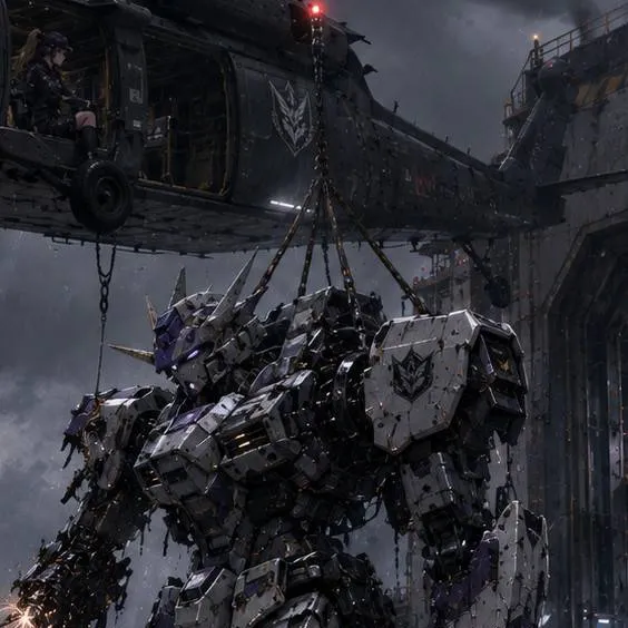 chat with ai character: damaged mech