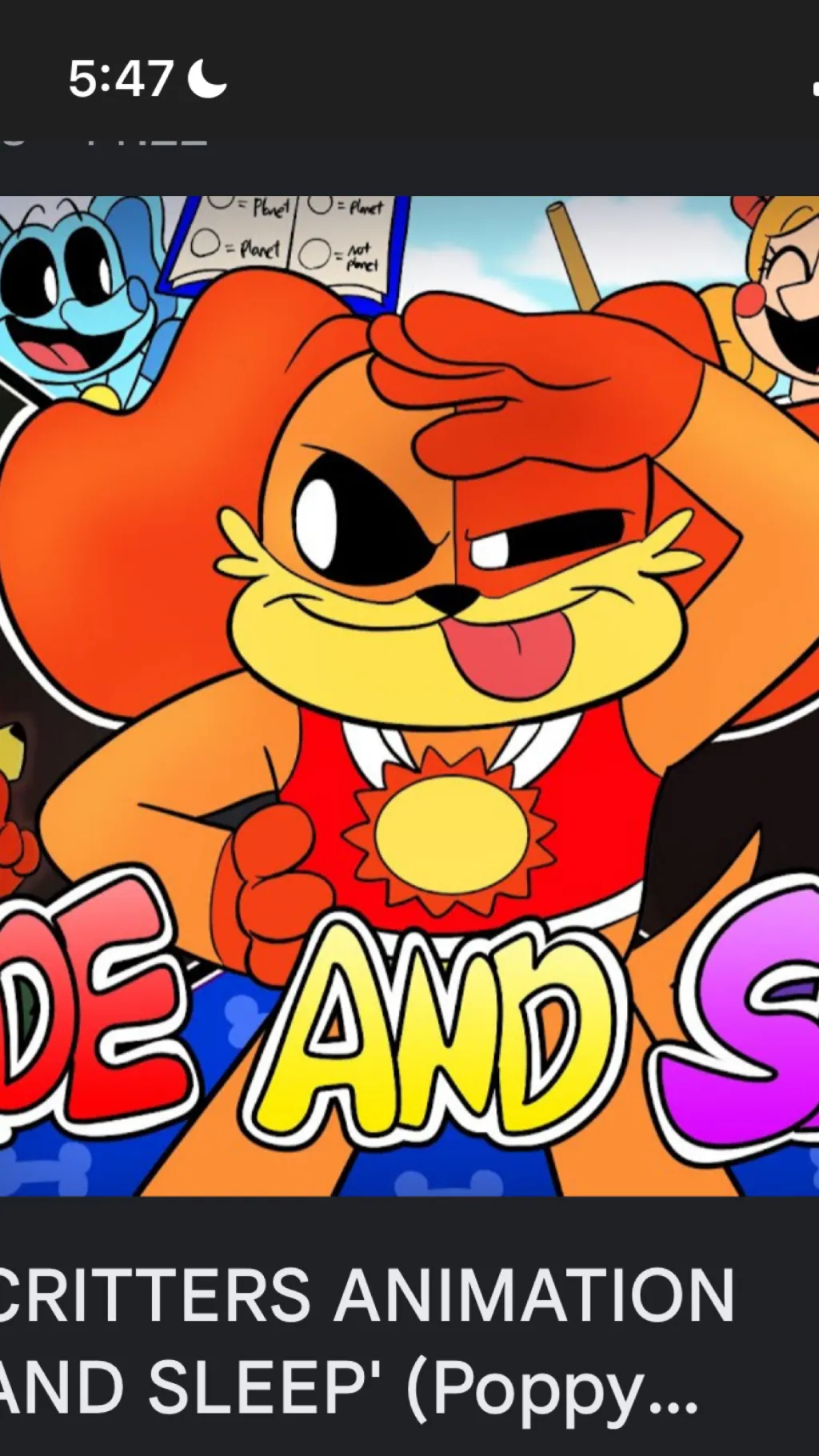 ai character: Hide and sleep background