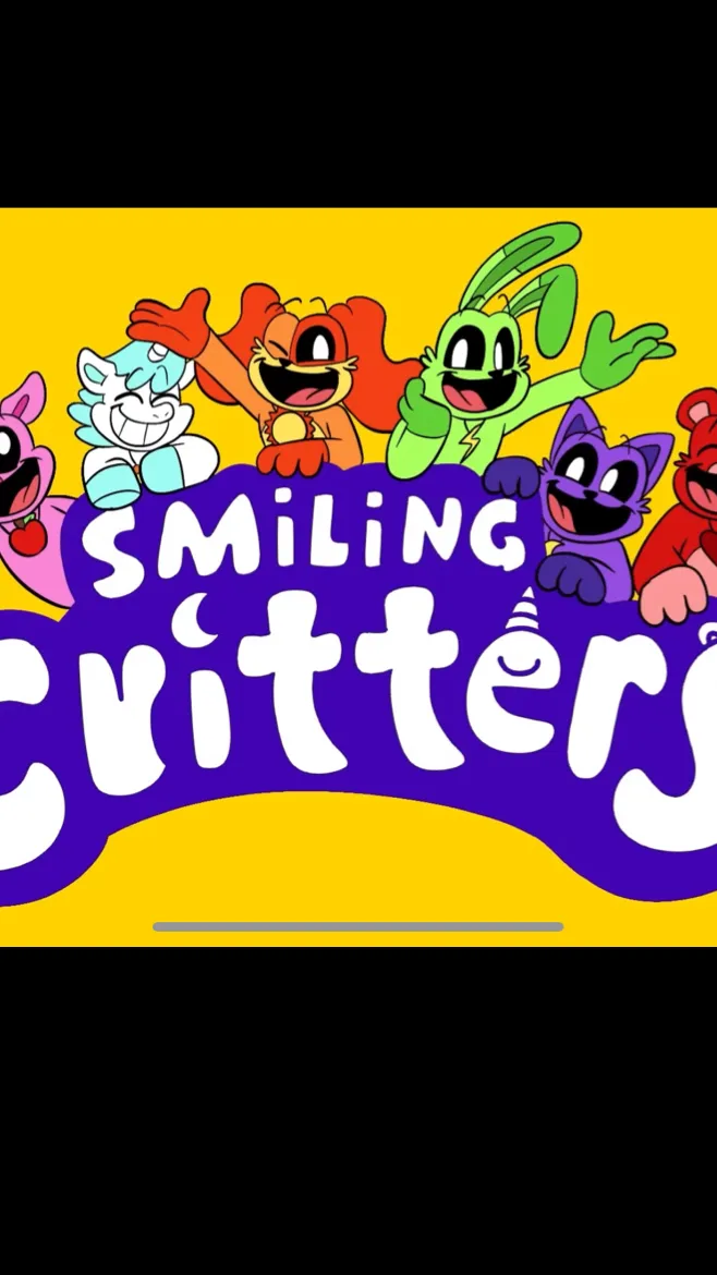 ai character: smiling critters background