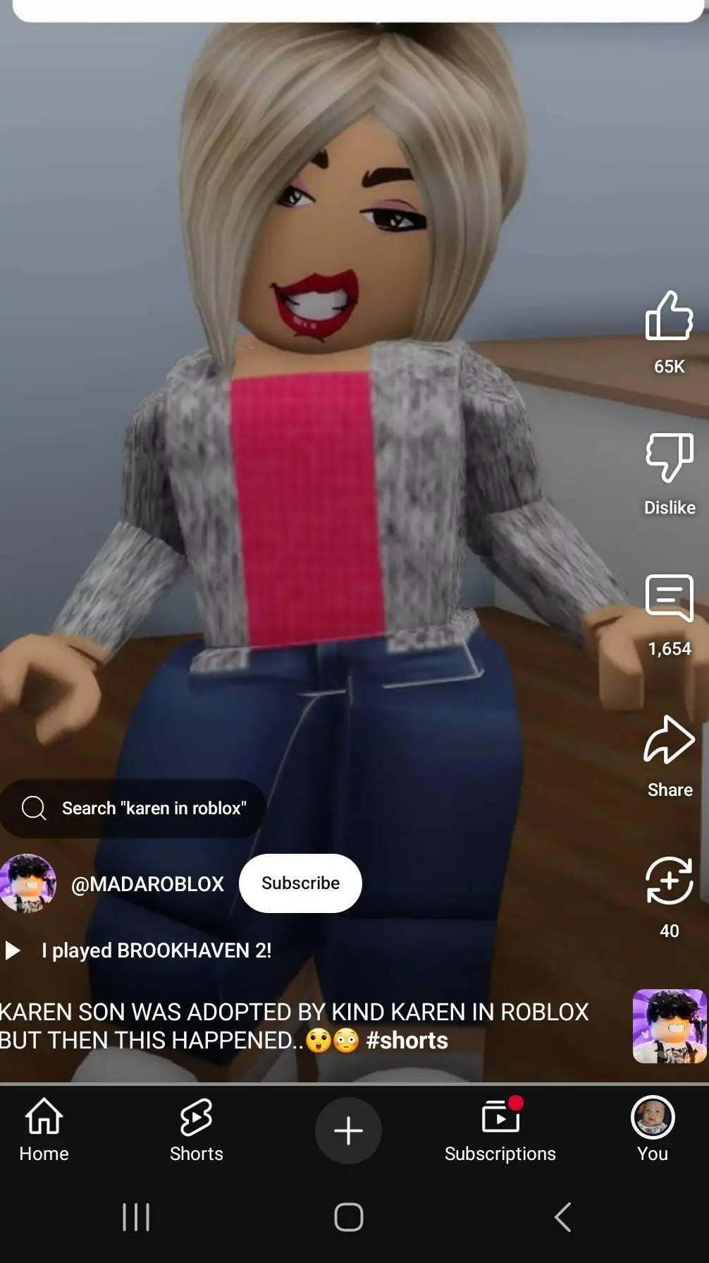 ai character: KAREN background