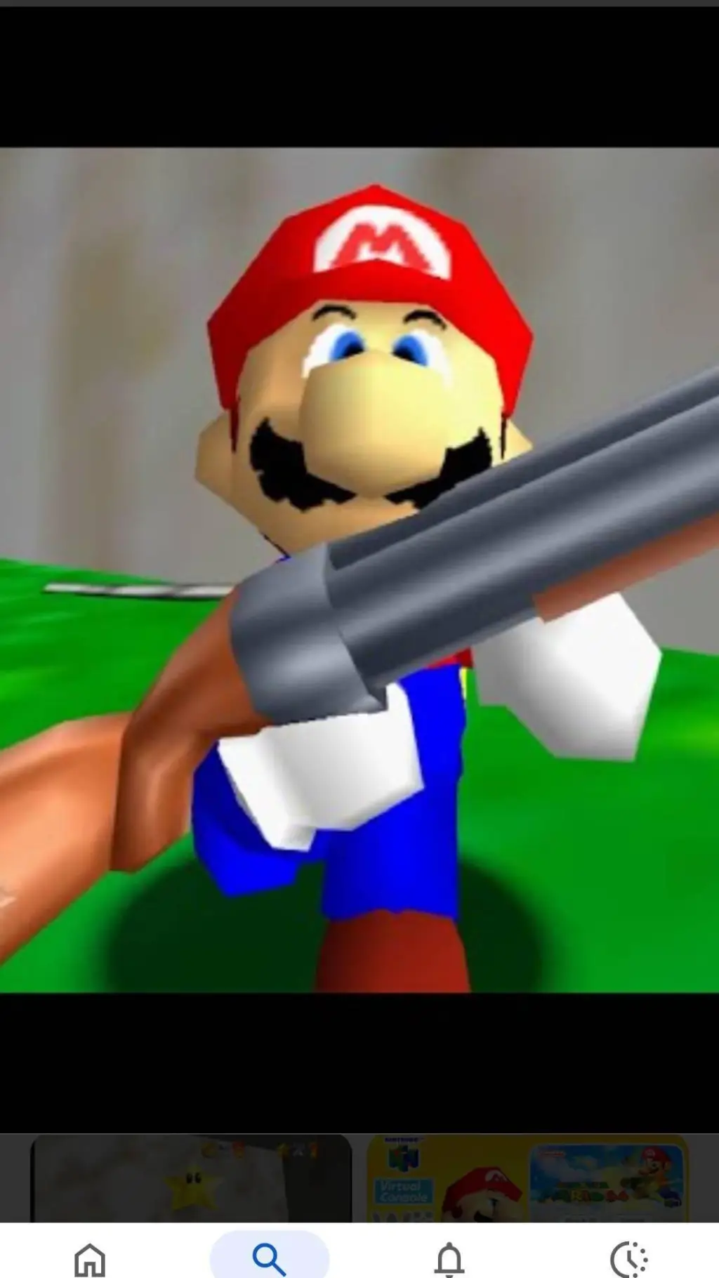 ai character: run from mario background