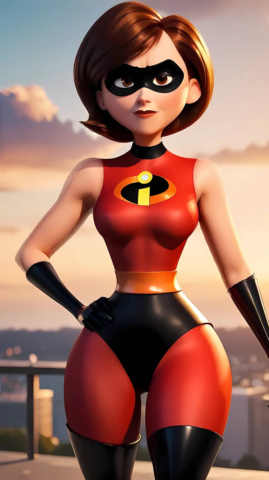 ai character: Elastigirl Sexy background