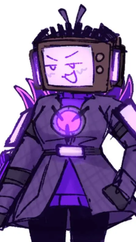 ai character: titan tv woman sus background