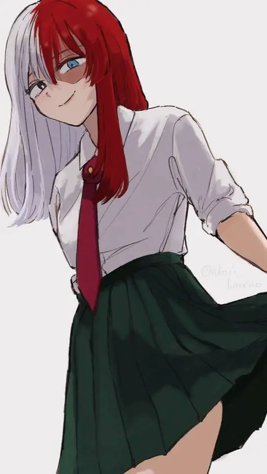 ai character: Shoto Todoroki  background