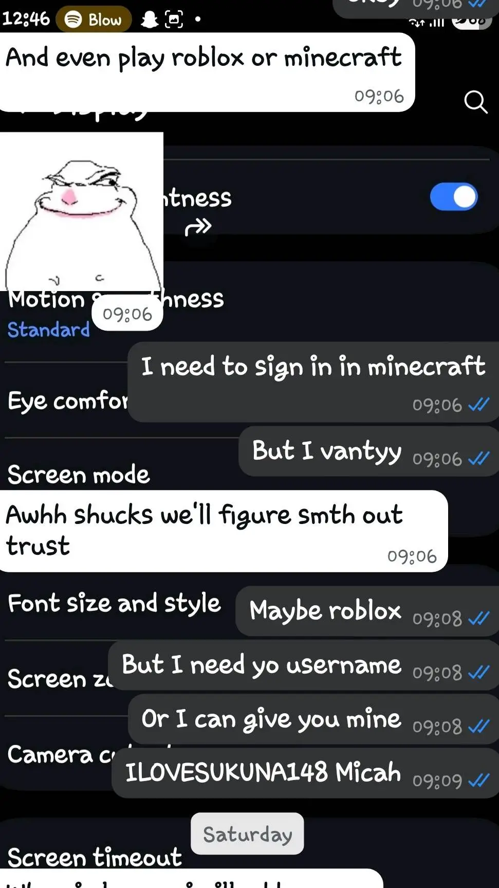 ai character: jjk group chat background