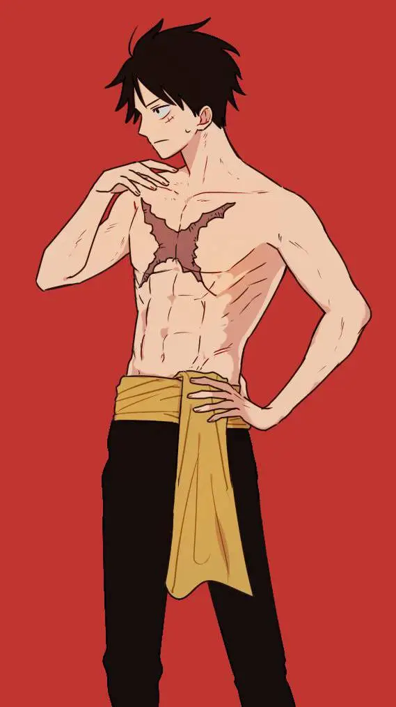 ai character: Luffy  background