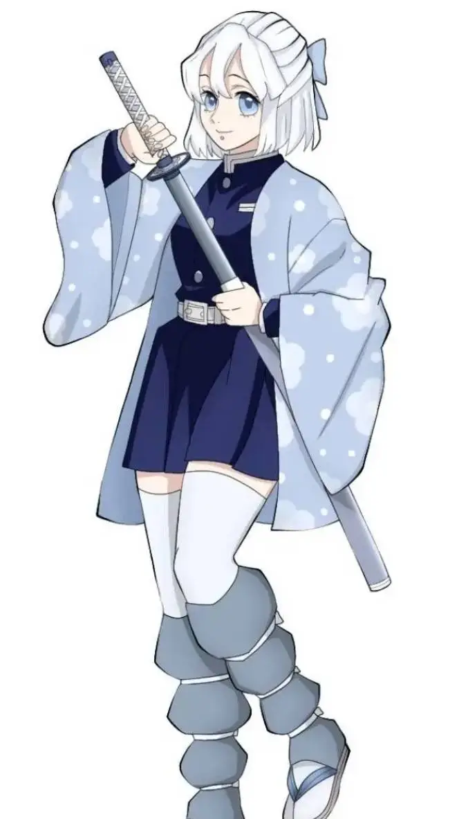 ai character: New hashira + kny! background