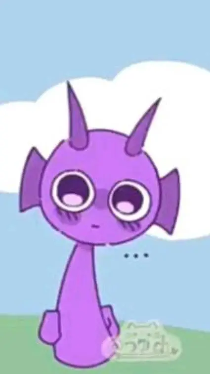 ai character: 💜durple💜 background