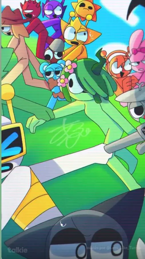 ai character: sprunki  background