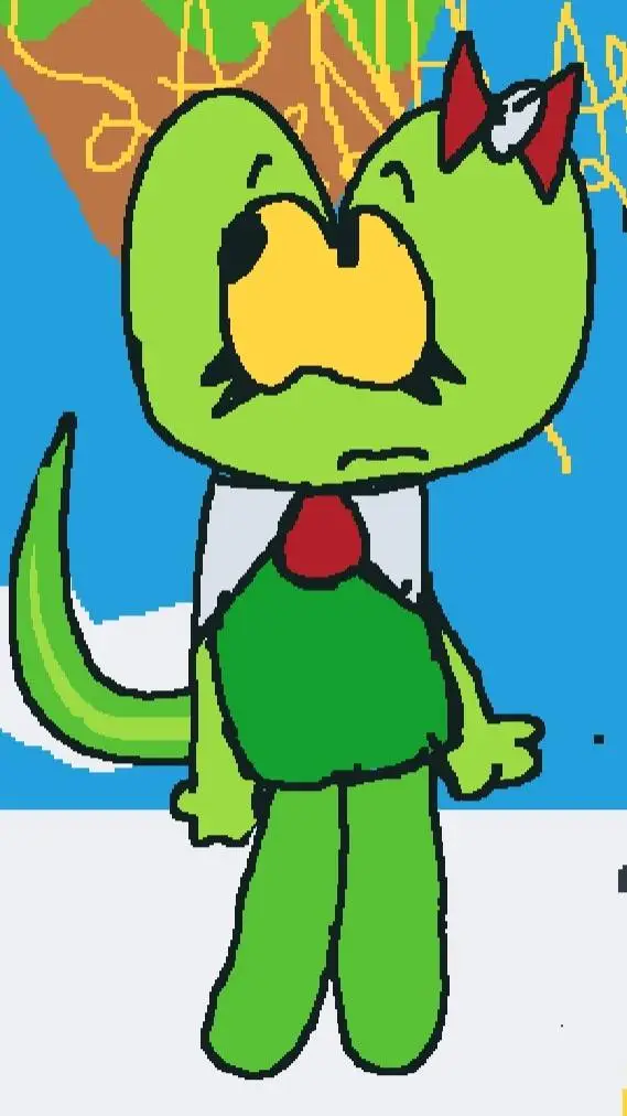 ai character: Froggie background