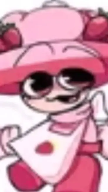 ai character: Strawberry jam background