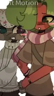 ai character: fruitcake>v< background