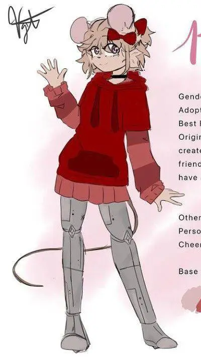 ai character: mousy background